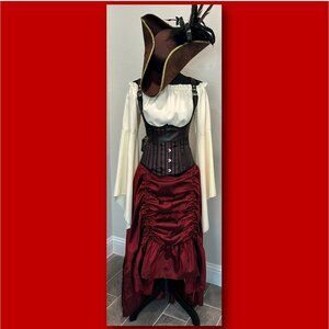 Women's Pirate Costume 4-piece size S/M